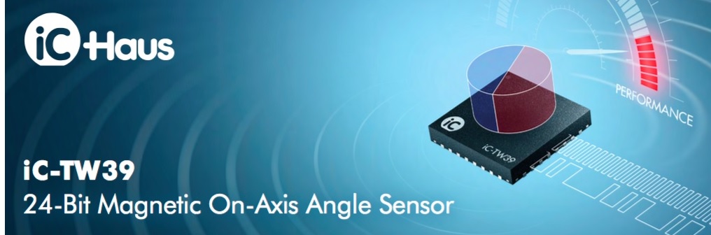 iC-Haus推出全新on-axis 24 Bit 高解析度磁性編碼器iC-TW39.